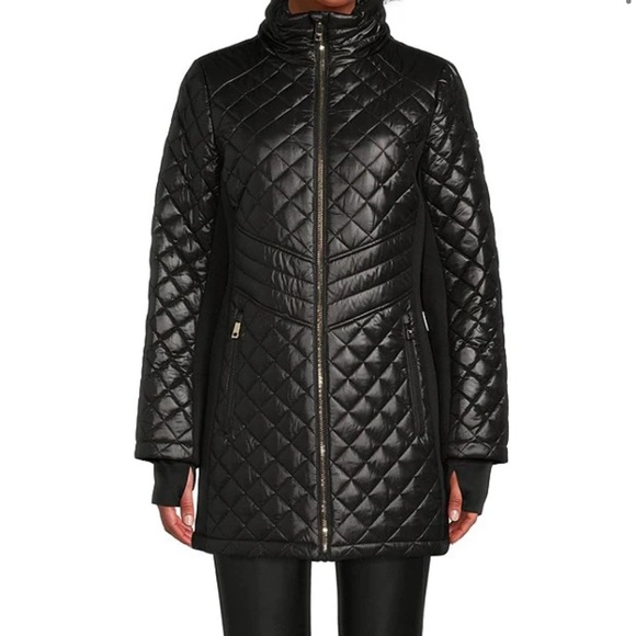 NWT Michael Kors fur trim coat🌙 - Picture 3 of 8